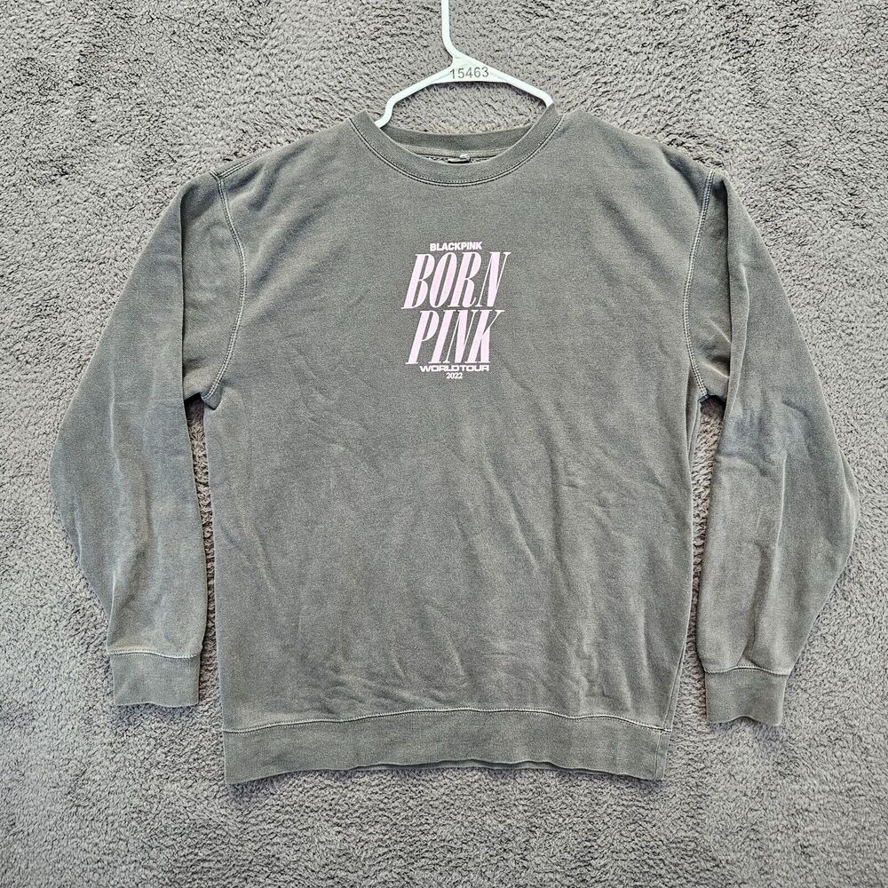 Blackpink Sweatshirt Women Size Large Black Born Pink World Tour 2022